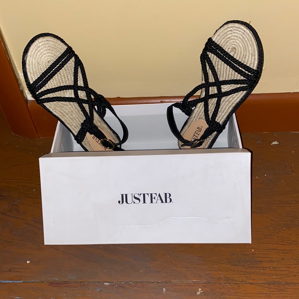 Just fab black sandals